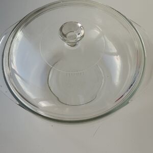 Vintage Pyrex Clear Glass Dish with Lid